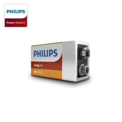 PHILIPS 9V Zinc Carbon Battery 500mAh Long Life Blister Pack