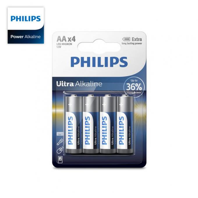 Batteries durables supplémentaires ultra alcalines pour tout le mi à la haute batterie de taille de PHILIPS Ultra Alkaline aa de dispositifs de drain