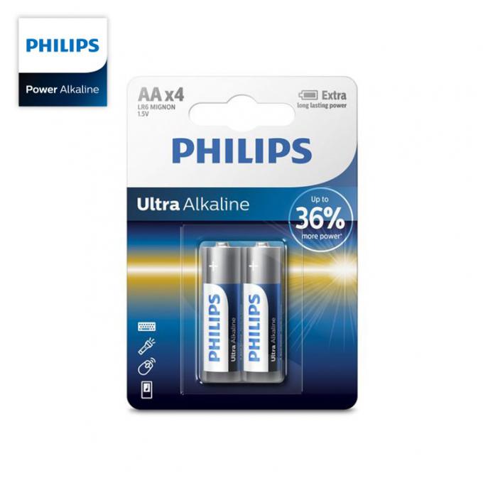 Batteries durables supplémentaires ultra alcalines pour tout le mi à la haute batterie de taille de PHILIPS Ultra Alkaline aa de dispositifs de drain