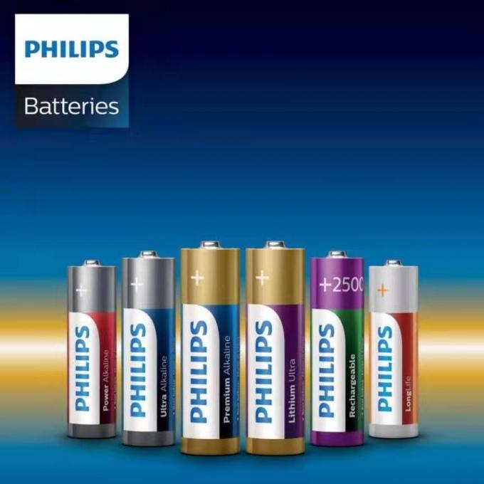 Batteries durables supplémentaires ultra alcalines pour tout le mi à la haute batterie de taille de PHILIPS Ultra Alkaline aa de dispositifs de drain