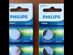 Batterie argentée de Philips Cr2032 de Minicells de lithium pour de petits appareils