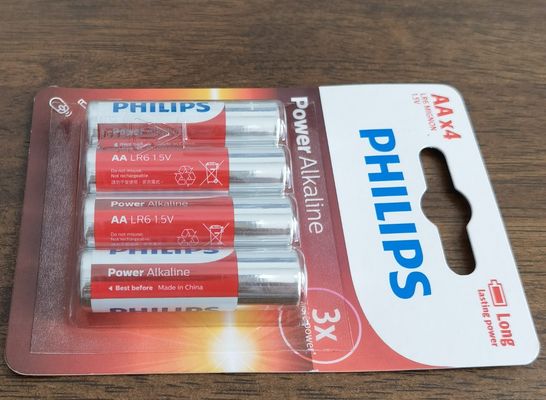 Everyday Devices 9V PHILIPS Power Alkaline AA Long Life No Toxic